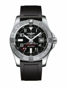 Breitling Avenger II GMT Stainless Steel / Volcano Black / Rubber A3239011/BC34/131S/A20S.1