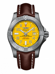 Breitling Avenger II Seawolf Stainless Steel / Cobra Yellow / Calf / Folding A1733110/I519/438X/A20DSA.1