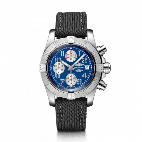 Breitling Avenger II Stainless Steel / Mariner Blue / Military / Pin A13381111C1W1