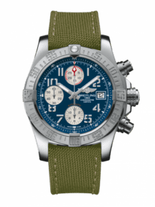 Breitling Avenger II Stainless Steel / Mariner Blue / Military / Pin A1338111/C870/106W/A20BA.1