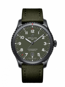 Breitling Aviator 8 Automatic 41 Blacksteel / Curtiss Warhawk / Canvas / Folding M173152A1L1X1