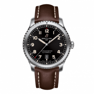 Breitling Aviator 8 Automatic 41 Stainless Steel / Black / Calf / Folding A17315101B1X4