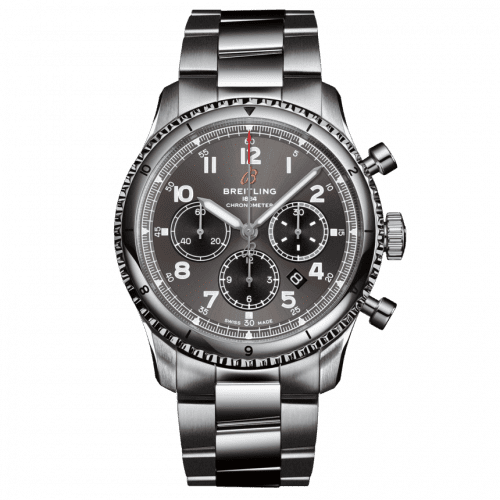 Breitling Aviator 8 B01 Chronograph 43 Stainless Steel / Anthracite / Bracelet AB0119131B1A1