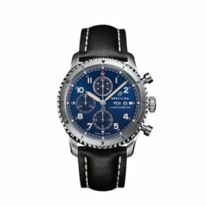 Breitling Aviator 8 Chronograph 43 Stainless Steel / Blue / Calf / Pin A13316101C1X1