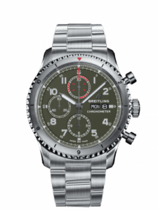 Breitling Aviator 8 Chronograph 43 Stainless Steel / Curtiss Warhawk / Bracelet A133161A1L1A1