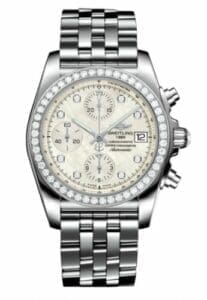 Breitling Chronomat 38 SleekT Stainless Steel / Diamond / MOP / Bracelet A1331053/A776/385A