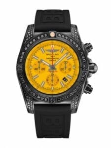 Breitling Chronomat 44 Blacksteel Diamondworks / Yellow / Rubber MB0111AV.I532.262S