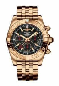 Breitling Chronomat 44 GMT Rose Gold / Black / Bracelet HB0421L3/BC18/375H
