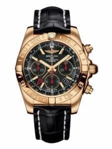 Breitling Chronomat 44 GMT Rose Gold / Black / Croco HB0421L3.BC18.743P