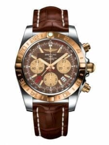 Breitling Chronomat 44 GMT Stainless Steel / Rose Gold / Metallica Brown / Croco CB042012.Q590.737P