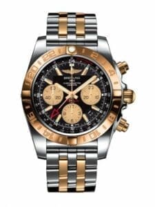 Breitling Chronomat 44 GMT Stainless Steel / Rose Gold / Onyx Black / Bracelet CB042012.BB86.375C