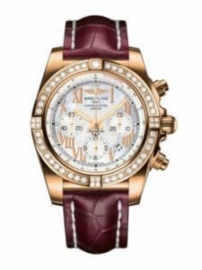 Breitling Chronomat 44 Rose Gold / Diamond / Pearl Roman / Croco HB011059.A693.735P