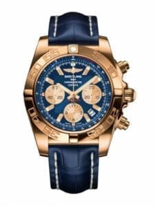 Breitling Chronomat 44 Rose Gold / Metallica Blue / Croco HB011012.C790.731P
