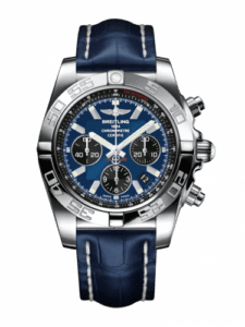 Breitling Chronomat 44 Stainless Steel / Blackeye Blue / Croco / Pin AB011012/C789/731P/A20BA.1