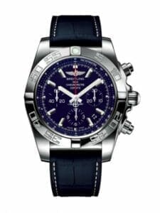 Breitling Chronomat 44 Stainless Steel / Blue MOP / Croco Rubber AB01102A.C946.290S