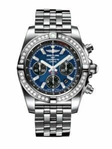 Breitling Chronomat 44 Stainless Steel / Diamond / Blackeye Blue / Bracelet AB011053.C789.375A