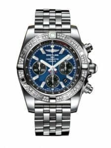 Breitling Chronomat 44 Stainless Steel / Diamond / Blackeye Blue / Bracelet AB0110AA.C789.375A