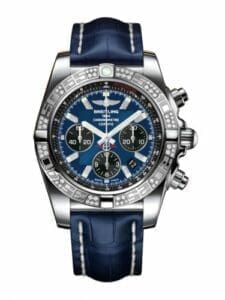 Breitling Chronomat 44 Stainless Steel / Diamond / Blackeye Blue / Croco AB0110AA.C789.731P