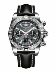 Breitling Chronomat 44 Stainless Steel / Diamond / Blackeye Gray / Calf AB0110AA.F546.435X
