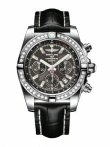Breitling Chronomat 44 Stainless Steel / Diamond / Carbon Black / Croco AB011053.M524.743P