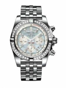 Breitling Chronomat 44 Stainless Steel / Diamond / Gray Pearl / Bracelet AB011053.G685.375A