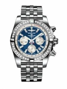 Breitling Chronomat 44 Stainless Steel / Diamond / Metallica Blue / Bracelet AB011053.C788.375A