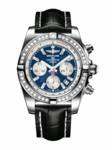 Breitling Chronomat 44 Stainless Steel / Diamond / Metallica Blue / Croco AB011053.C788.743P