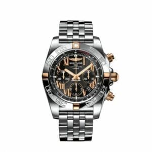 Breitling Chronomat 44 Stainless Steel / Rose Gold / Black - Roman / Japan Special Edition IB011012/B957/388C