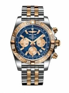 Breitling Chronomat 44 Stainless Steel / Rose Gold / Diamond / Metallica Blue / Bracelet CB0110AA.C790.375C