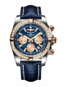 Breitling Chronomat 44 Stainless Steel / Rose Gold / Diamond / Metallica Blue / Croco CB011053.C790.731P