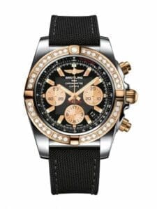 Breitling Chronomat 44 Stainless Steel / Rose Gold / Diamond / Onyx Black / Military CB011053.B968.103W