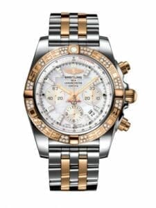 Breitling Chronomat 44 Stainless Steel / Rose Gold / Diamond / Pearl Diamond / Bracelet CB0110AA.A698.375C