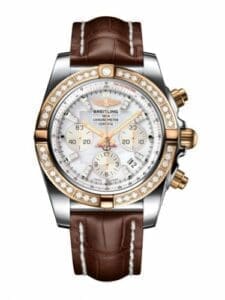 Breitling Chronomat 44 Stainless Steel / Rose Gold / Diamond / Pearl Diamond / Croco CB011053.A698.739P