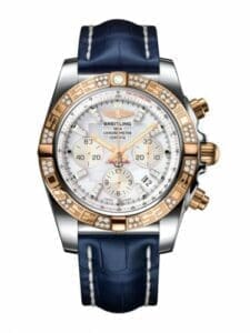Breitling Chronomat 44 Stainless Steel / Rose Gold / Diamond / Pearl Diamond / Croco CB0110AA.A698.731P