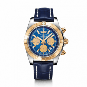 Breitling Chronomat 44 Stainless Steel / Rose Gold / Metallica Blue / Croco / Folding CB0110121C1P2