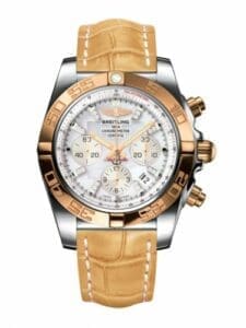 Breitling Chronomat 44 Stainless Steel / Rose Gold / Pearl Diamond / Croco CB011012.A698.745P