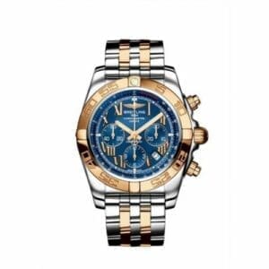 Breitling Chronomat 44 Stainless Steel / Rose Gold / Riviera Blue - Roman / Bracelet CB011012/C784/375C