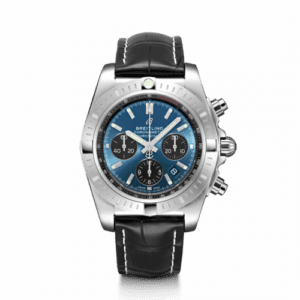 Breitling Chronomat B01 Chronograph 44 Stainless Steel / Blackeye Blue / Croco / Folding AB0115101C1P4