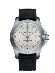 Breitling Chronomat Colt 41 Automatic Silver / Rubber / Folding A17313101G1S1