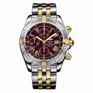 Breitling Chronomat Evolution Stainless Steel / Yellow Gold / Black - Roman B1335611/K521