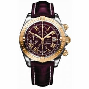 Breitling Chronomat Evolution Stainless Steel / Yellow Gold / Black - Roman C1335611/K515