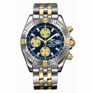 Breitling Chronomat Evolution Stainless Steel / Yellow Gold / Blue B1335611/C646
