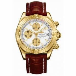Breitling Chronomat Evolution Yellow Gold / White K1335611/G570
