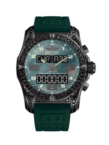 Breitling Cockpit B50 Night Mission Diamondworks / Green MOP / Rubber / Foldng VB5010AX/L530/292S/V20DSA.4