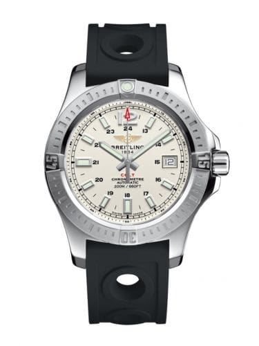 Breitling Colt 41 Automatic Stratus Silver / Rubber A1731311.G820.225S