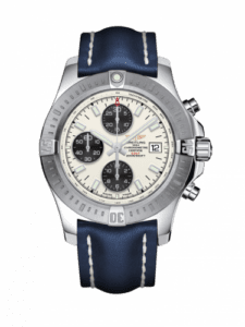 Breitling Colt Chronograph Automatic Stainless Steel / Stratus Silver / Calf / Pin A1338811/G804/105X/A20BA.1