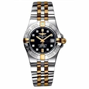 Breitling Galactic 30 Two Tone Black / Diamond / Two Tone Bracelet B71340L2.BA15.368D