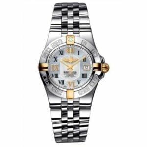 Breitling Galactic 30 Two Tone MOP / Roman / Bracelet B71340L2.A688.368A