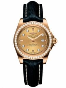 Breitling Galactic 32 Sleek Edition Rose Gold / Diamond / Golden Sun Diamond / Sahara H7133053.H550.210X