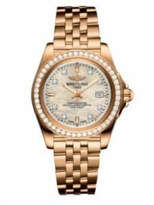 Breitling Galactic 32 Sleek Edition Rose Gold / Diamond / Pearl Diamond / Bracelet H7133053.A803.792H